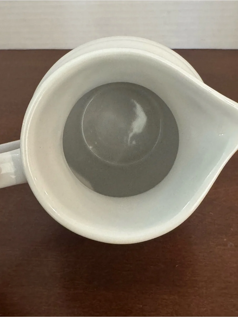 Le Creuset NEW White Ceramic Pitcher with Simple Ribbed Detail